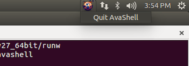 Avashell screenshot
